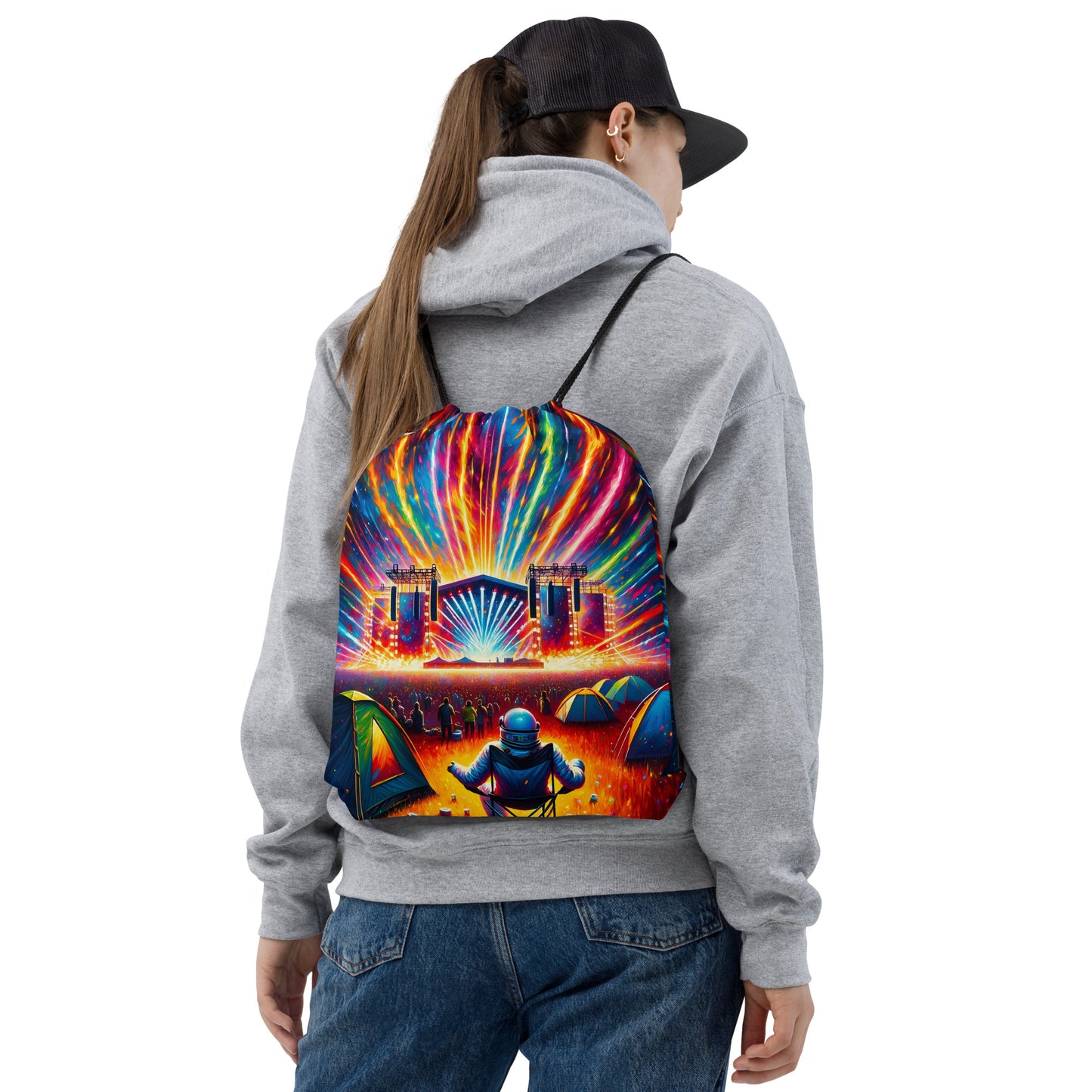 Drawstring bag – rainbowrocketeer.art